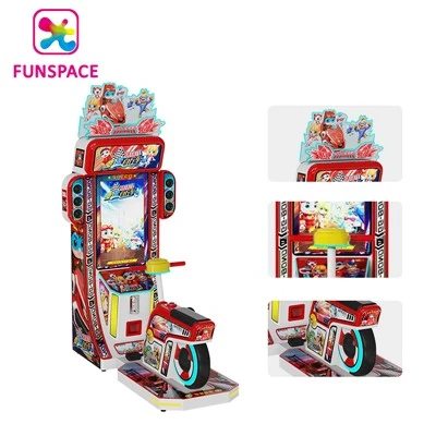 Érmével működő Red Kid Racing Bike játékgép